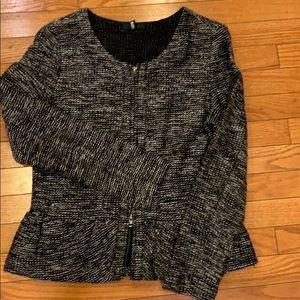 J. Crew front zip cardigan